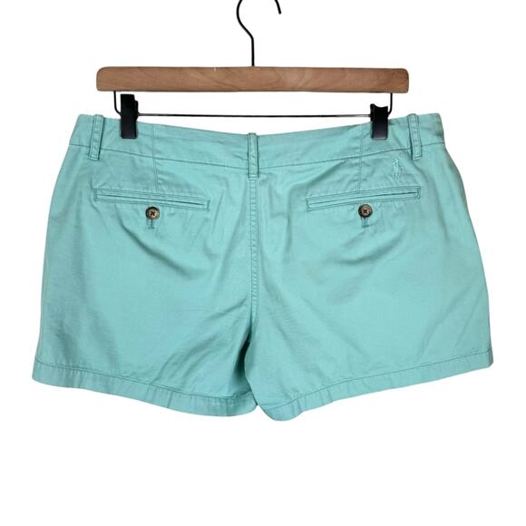 Polo Ralph Lauren Women's Blue Mid Rise 100% Cotton Casual Chino Shorts - Picture 2 of 9